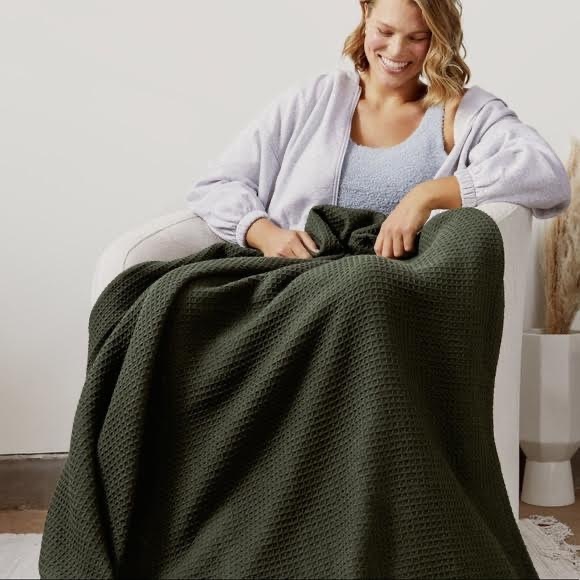 ARHAUS Bedding Arhaus Waffle Knit Throw Blanket Brand New Poshmark